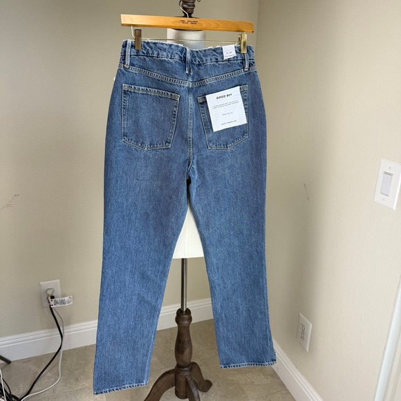 Good American Good Boy Jeans Size 4 / 27 Vintage Inspired Curvy Denim NEW w/Tags - Picture 1 of 6